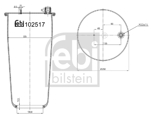 Bellow, air suspension